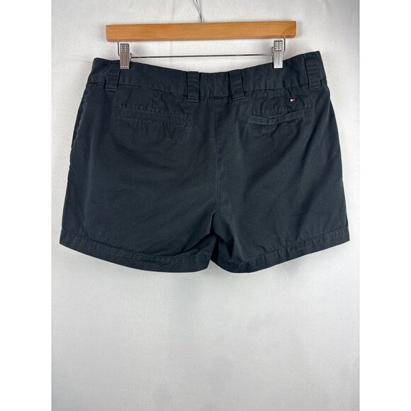 Tommy Hilfiger Womens Black Cotton Shorts Size 12 - Picture 4 of 6